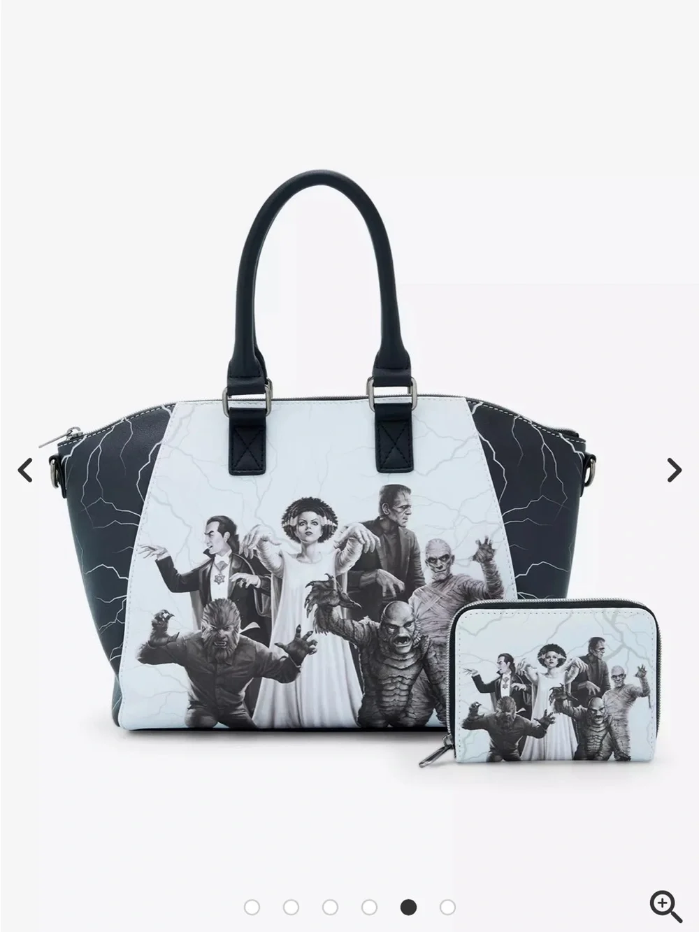 Loungefly Universal Monsters Glow-In-The-Dark Satchel Bag & Wallet